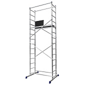 Вышка-тура 2х14 ступеней, алюминиевая, макс. нагрузка 150кг, макс высота 5,1м Вышка-тура 2х14 ступеней, алюминиевая, макс. нагрузка 150кг, макс высота 5,1м