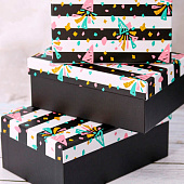 Подарочная коробка «Festive confetti», 18х12х7