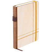 Ежедневник недатированный А5 145х210мм BRAUBERG Natural, резинка, держатель, 160л, деревянный 117136