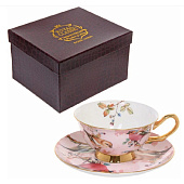 Чайная пара "Royal classic" 200мл Пейзаж розовый птицы 363-810 Чайная пара "Royal classic" 200мл Пейзаж розовый птицы 363-810