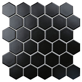 Мозаика 27,8х26,5 Hexagon small Black Matt Черный арт. MT83000/IDL4810 /Starmosaic