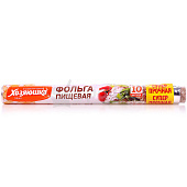Фольга алюм пищевая ХОЗЯЮШКА 29смх10м суперпрочная 9016-40