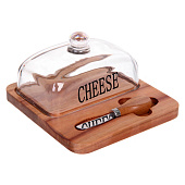 Сырница деревянная "SHEF" 18,5х18х9,5см 312-1756 Сырница деревянная "SHEF" 18,5х18х9,5см 312-1756