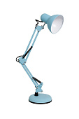  Светильник настольный 60Вт Е27 МТ2001 основание+струбцина голубая лазурь /Ultra Light 