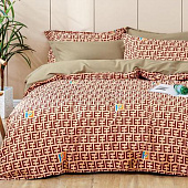  Комплект постельного белья Cleo Satin Lux, полутороспальный, наволочки 70х70 см, сатин набивной, 15/704-SL 