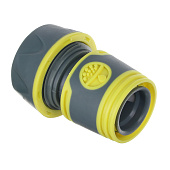 Коннектор INBLOOM PROF+ для шланга 3/4" с аквастопом быстросъемный 169-027 Коннектор INBLOOM PROF+ для шланга 3/4" с аквастопом быстросъемный 169-027