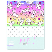Тетрадь 160л. А5, на кольцах Me love! клетка, матовая ламинация, ТТ5к160_лм 10100 Тетрадь 160л. А5, на кольцах Me love! клетка, матовая ламинация, ТТ5к160_лм 10100