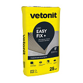 Клей для керамогранита среднего и крупного формата Easy fix+ C1T (25кг) /Vetonit Клей для керамогранита среднего и крупного формата Easy fix+ C1T (25кг) /Vetonit