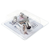  Комплект TV-разъемов №1 (4шт) - F-гнездо-TV-штекер-угловой, переходник F-гнездо-TV-гнездо угловой, F-разъем - 2 шт. 