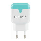 Сетевое зарядное устройство Energy ET-33, 2 USB разъема, белый