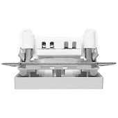  Выключатель встраиваемый 1 клавиша, цвет алюминий, EKF Эпика 