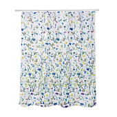 Штора для ванной Летний сад с тесьмой 180х180 A-09 15280 Штора для ванной Летний сад с тесьмой 180х180 A-09 15280