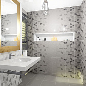  Плитка  30х60 8.5мм Тренд 7 тип 2 бел /Керамин (1,98м2) 