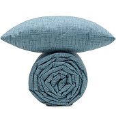  Покрывало 215х240 стеганое Традиция поплин (Серо-голубой текстура) 