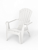  Кресло пластиковое Майами, 73,5х74,5х88,8 см, макс.нагр. 150 кг. белое  арт.М-GS01 