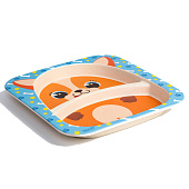 Тарелка детская из бамбука «Песики», 5083736 Тарелка детская из бамбука «Песики», 5083736