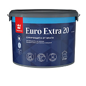 Краска для стен и потолков моющаяся для влажных помещений Tikkurila EURO EXTRA 20 База А 9л. Краска для стен и потолков моющаяся для влажных помещений Tikkurila EURO EXTRA 20 База А 9л.