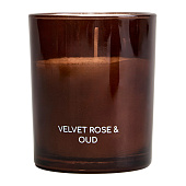НАБОР АРОМАТИЧЕСКИЙ "LUXURY" СВЕЧА В СТАКАНЕ 6х7,5 СМ И ДИФФУЗОР 70 МЛ VELVET ROSE&OUD
