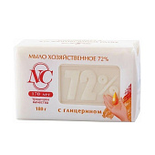 Мыло хозяйственное 72%с глицерином Невская Косметика 180г