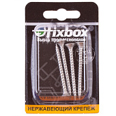  Саморезы универсальные нерж. ШУж 5,0х 50мм, потайная голова, 4шт, Fixbox 