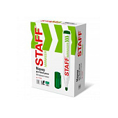  Маркер стираемый зеленый для белой доски STAFF Manager WBM-491, 5 мм, с клипом, 151494 