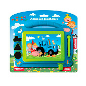 Доска для рисования ИГРАЕМ ВМЕСТЕ Синий трактор, магнитная 20х15см ч/б поле Доска для рисования ИГРАЕМ ВМЕСТЕ Синий трактор, магнитная 20х15см ч/б поле