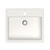Мойка кварцевая прямоугольная белая матовая 570x505х200 9/G31 Agata