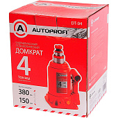 Домкрат 4т подъем 380мм. гидрав телескопический бут. Autoprofi1/4 DT-04