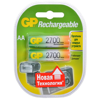  Аккум. AA-2700mAh (2шт)/GP 