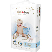 Подгузники-трусики YOKOSUN PREMIUM (9-14 кг) L 44шт 5074 Подгузники-трусики YOKOSUN PREMIUM (9-14 кг) L 44шт 5074