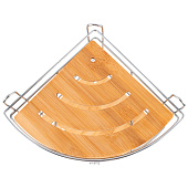 Полка угловая 2-ярусная Bamboo-04 19,5х19.5х36.5 101246 Полка угловая 2-ярусная Bamboo-04 19,5х19.5х36.5 101246