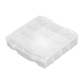 Блок для мелочей 17x16см, прозрачный матовый, Сибртех