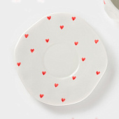 Чайная пара Доляна «Любовь», ручная роспись, керамика, 10662997 Чайная пара Доляна «Любовь», ручная роспись, керамика, 10662997