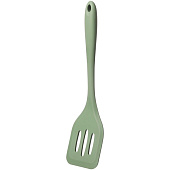 Лопатка силиконовая с прорезями Agness 29.5х6.8х2.3 зеленый 671-512 Лопатка силиконовая с прорезями Agness 29.5х6.8х2.3 зеленый 671-512