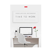  Бизнес-блокнот А4  80л блок клетка  Time to work 80ББ4В1_35514 Хат 