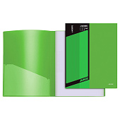  Папка пластиковая 100 прозрачных вкладышей А4 600/30 мкм deVENTE Juicy, карман на корешке, салатовая, 3105716 