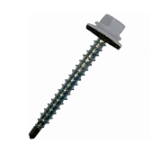 Саморезы кровельные 4,8х29мм, 70шт, RAL 7004 серый Саморезы кровельные 4,8х29мм, 70шт, RAL 7004 серый