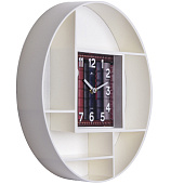  Часы настенные Книги Рубин,  круглые d-35 см, корпус белый , 3516-003 