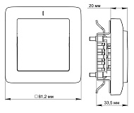 Выключатель 1-кл. белый 6А, скрыт.установка/Хит/SE Выключатель 1-кл. белый 6А, скрыт.установка/Хит/SE