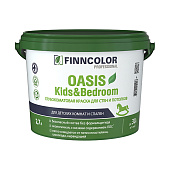 Краска для стен и потолков Oasis Kids&Bedroom FINNCOLOR База А 2,7 л Краска для стен и потолков Oasis Kids&Bedroom FINNCOLOR База А 2,7 л