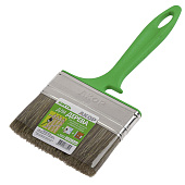 Кисть плоская Работы по дереву 100х12мм, смешанная щетина, зеленая пластиковая ручка, АКОР Кисть плоская Работы по дереву 100х12мм, смешанная щетина, зеленая пластиковая ручка, АКОР