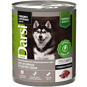  Влажный корм Дарси для собак 850г говядина, печень 