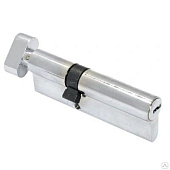 Цилиндр ключ/вертушка DL-02 80 (30х10х40) с верт. хром СР перекод. Аллюр Цилиндр ключ/вертушка DL-02 80 (30х10х40) с верт. хром СР перекод. Аллюр