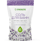  Соль для ванны SYNERGETIC с маслом лаванды 1кг. Арт.300014 