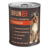  Корм влажный Бранч (Brunch) для собак средних пород 340 гр Сердце 
