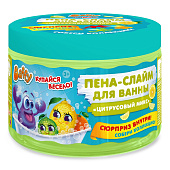 Пена-слайм для ванны детская с сюрпризом Baffy Цитрусовый микс 300мл Пена-слайм для ванны детская с сюрпризом Baffy Цитрусовый микс 300мл