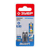 Биты 1/4 PZ3х25мм (уп2шт) "ЭКСПЕРТ"/ ЗУБР /26013-3-25-2 Биты 1/4 PZ3х25мм (уп2шт) "ЭКСПЕРТ"/ ЗУБР /26013-3-25-2