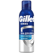 Пена для бритья Gillette Series Питающая и тонизирующая 200мл Пена для бритья Gillette Series Питающая и тонизирующая 200мл