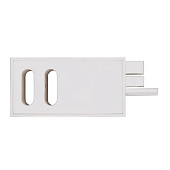 Наконечник МОДЕРН "Лайн" белый (пара) в упаковке Наконечник МОДЕРН "Лайн" белый (пара) в упаковке