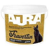 Декоративная защитно-отделочная штукатурка «AURA Travertin» 16кг Декоративная защитно-отделочная штукатурка «AURA Travertin» 16кг